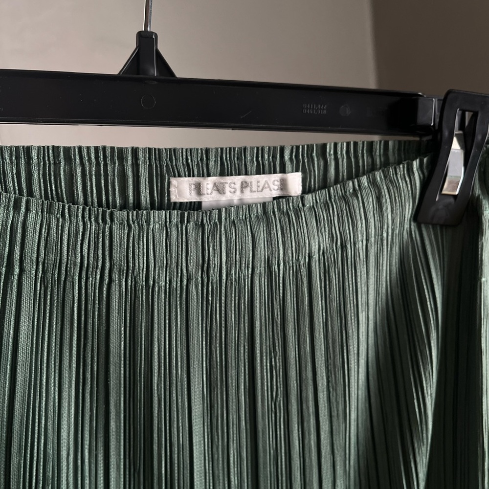 Issey Miyake Pleats Please Teal Skirt